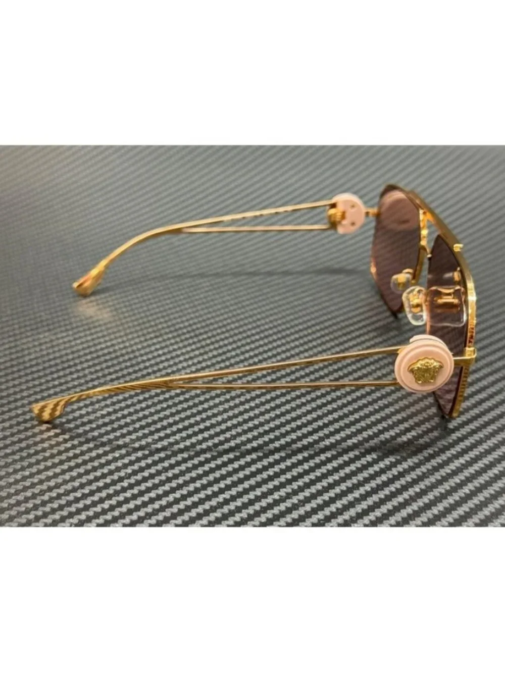 New Versace Men Gold Sunglasses 62-13-130